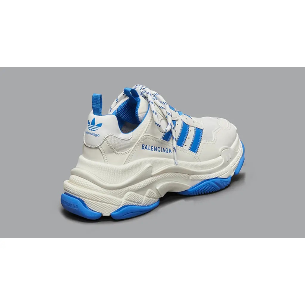 Adidas X Balenciaga Triple S White Blue - Image 4