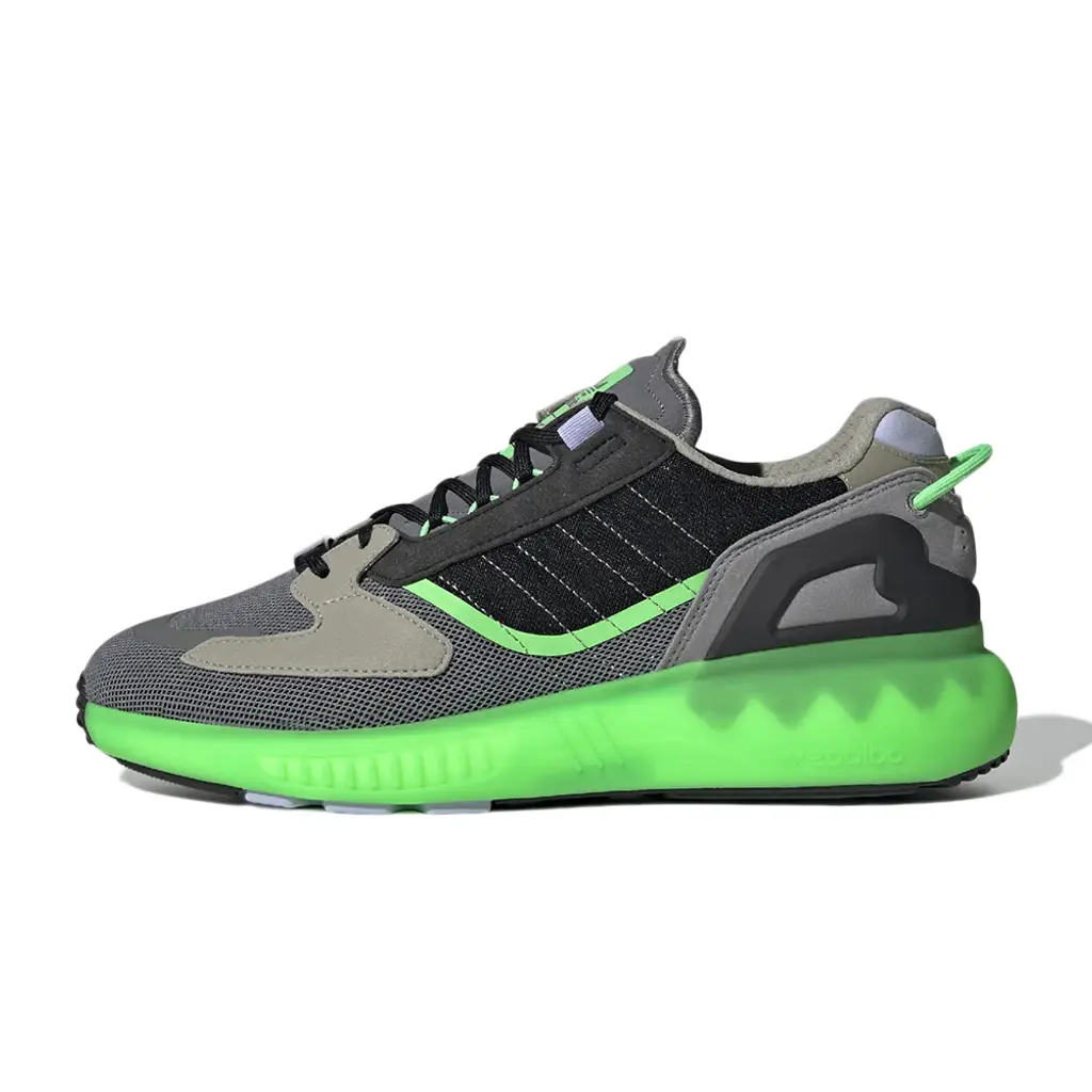 Adidas ZX 5K Boost Grey Screaming Green