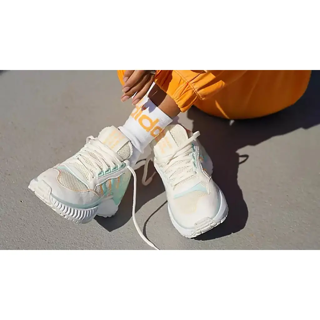 Adidas ZX Wavian Off White Blue Orange - Image 2