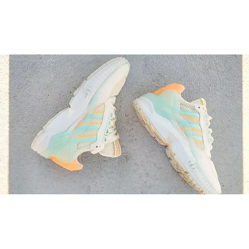 Adidas ZX Wavian Off White Blue Orange - Image 4