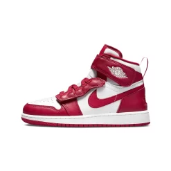 Nike Air Jordan 1 Hi FlyEase GS White Cardinal Red