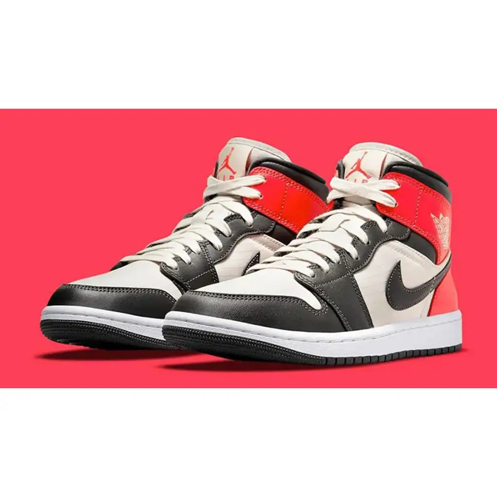 Nike Air Jordan 1 Mid Light Orewood Brown - Image 2