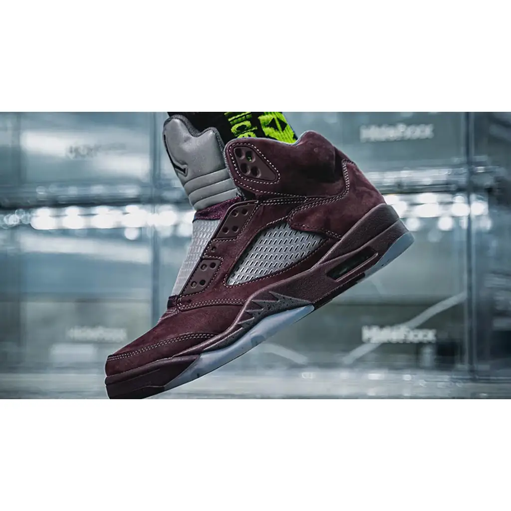 Nike Air Jordan 5 Burgundy - Image 7