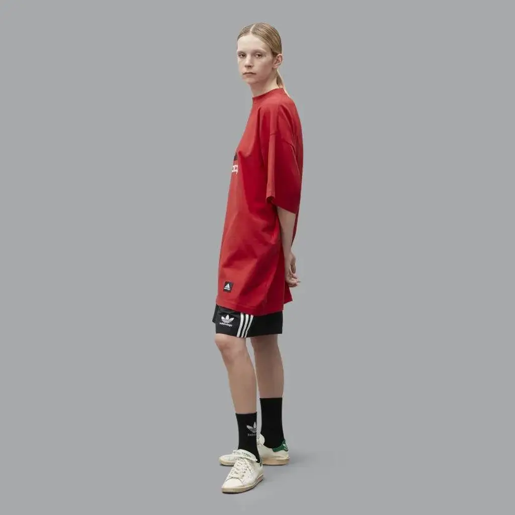 Balenciaga X Adidas 90s Oversized T-Shirt - Red - Image 7