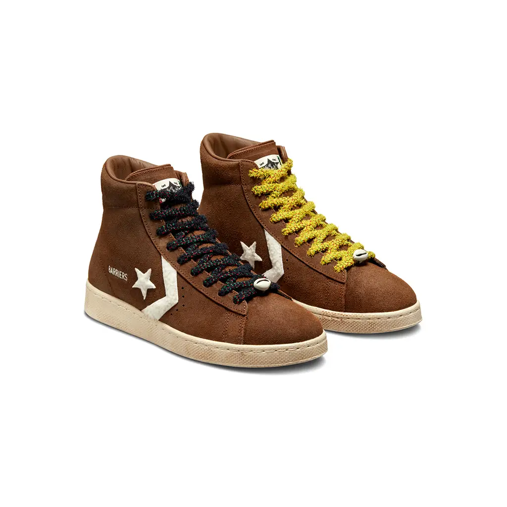 Barriers X Converse Pro Leather High Brown - Image 2
