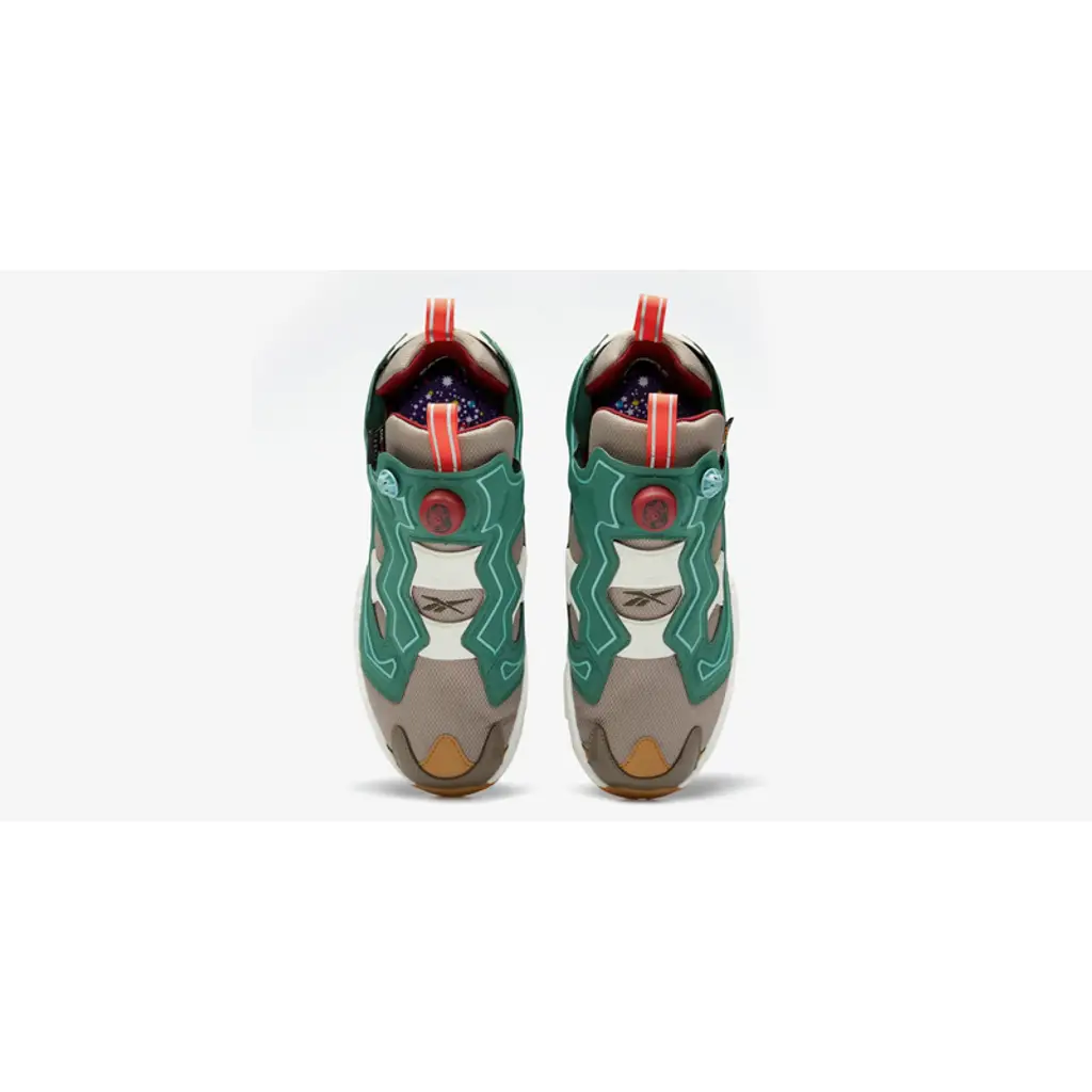 BBC X Reebok Instapump Fury Boost Green Stone Grey - Image 3