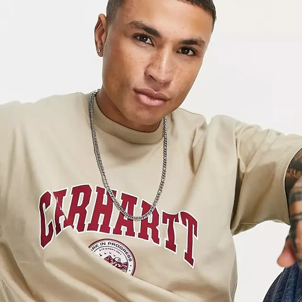 Carhartt WIP Berkeley Script T-Shirt - Beige - Image 3