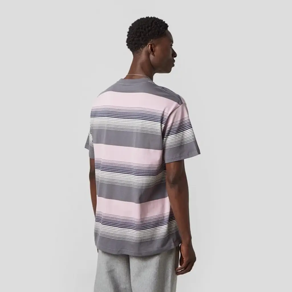 Carhartt WIP Hanmore Stripe T-Shirt - Pink - Image 2