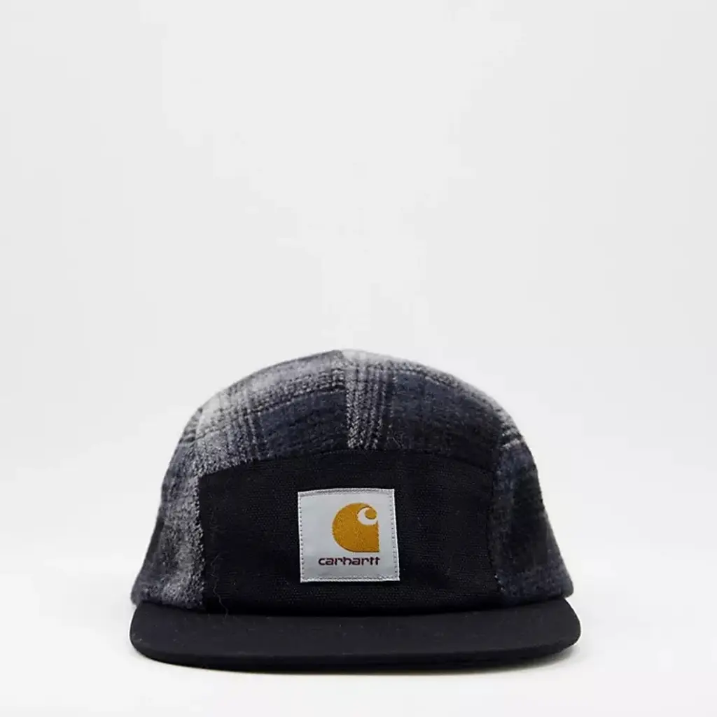 Carhartt WIP Highland Check 6 Panel Cap - Black