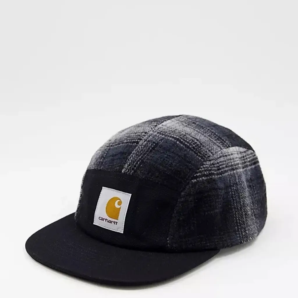 Carhartt WIP Highland Check 6 Panel Cap - Black - Image 3