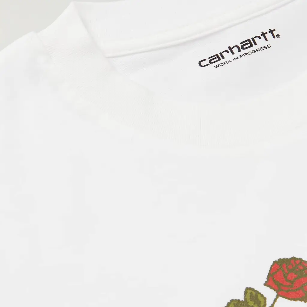 Carhartt WIP Logo-Print Cotton-Jersey T-Shirt - White - Image 5
