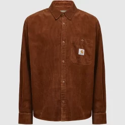 Carhartt WIP Long Sleeve Flint Shirt - Brown