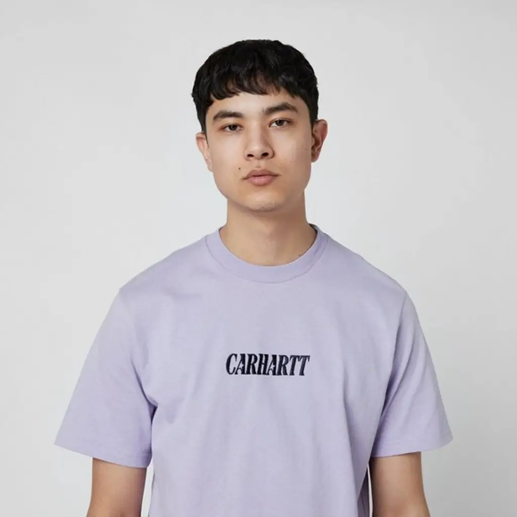 Carhartt WIP Multi Star Script T-Shirt - Purple - Image 3