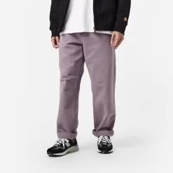 Carhartt WIP Single Knee Trousers - Purple