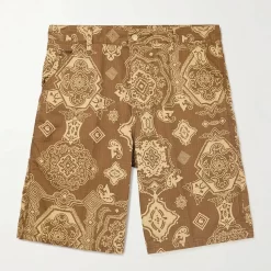 Carhartt WIP Straight-Leg Printed Cotton-Ripstop Shorts - Brown