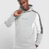 Champion Colour Block Overhead Hoodie - Grey