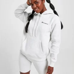 Champion Core Logo Overhead Hoodie - Grey