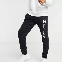 Champion Large Logo Joggers - Black