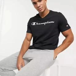 Champion Large Logo T-Shirt - Black