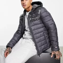 Champion Padded Jacket Grey - Grey