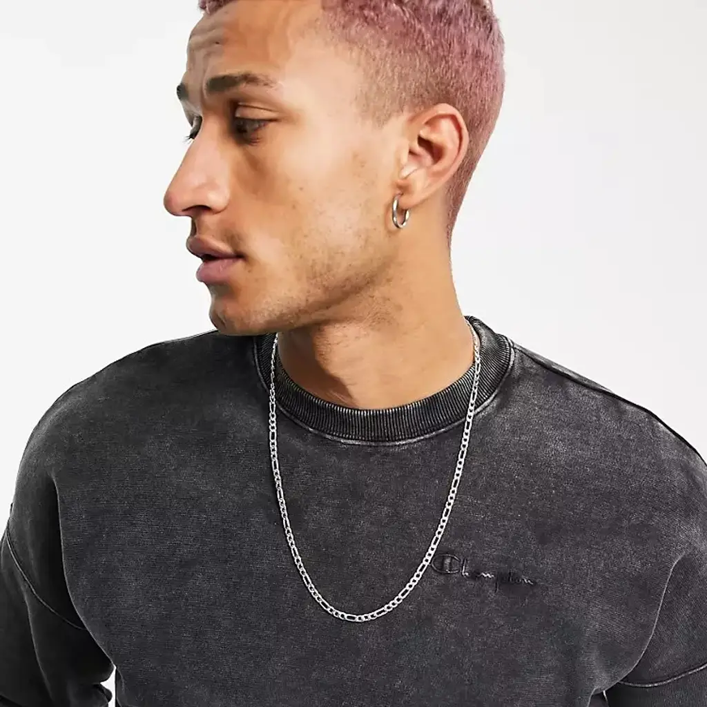 Champion Reverse Weave Acid Wash Sweatshirt - Black - Image 3