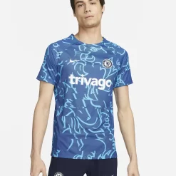 Chelsea FC Nike Dri-FIT Pre-Match Football Top Chlorine - Blue