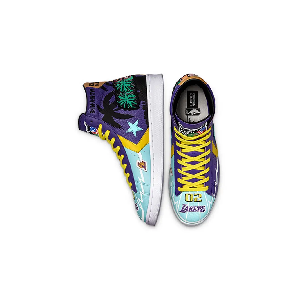 Chinatown Market X Converse Pro Lakers Championship Jacket Hi Violet - Image 4