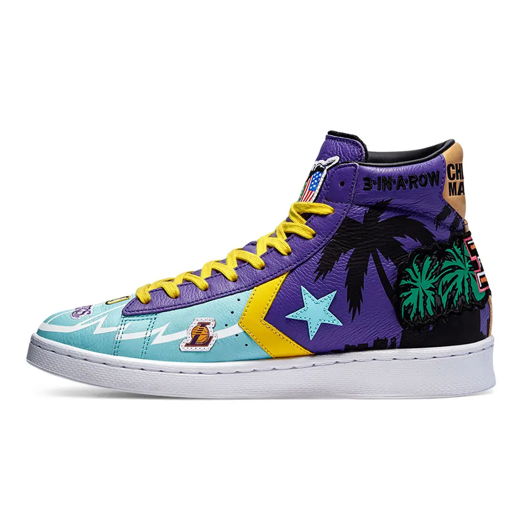 Chinatown Market X Converse Pro Lakers Championship Jacket Hi Violet