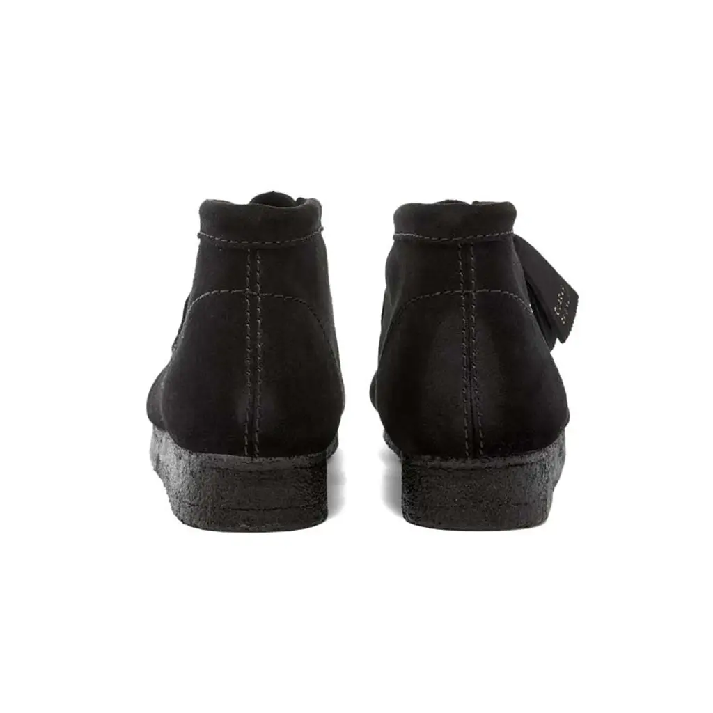Clarks Originals Wallabee Boot Black Suede - Image 4
