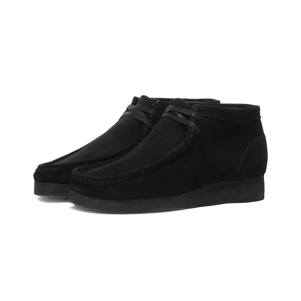 Clarks Originals Wallabee Boot Black Suede - Image 2