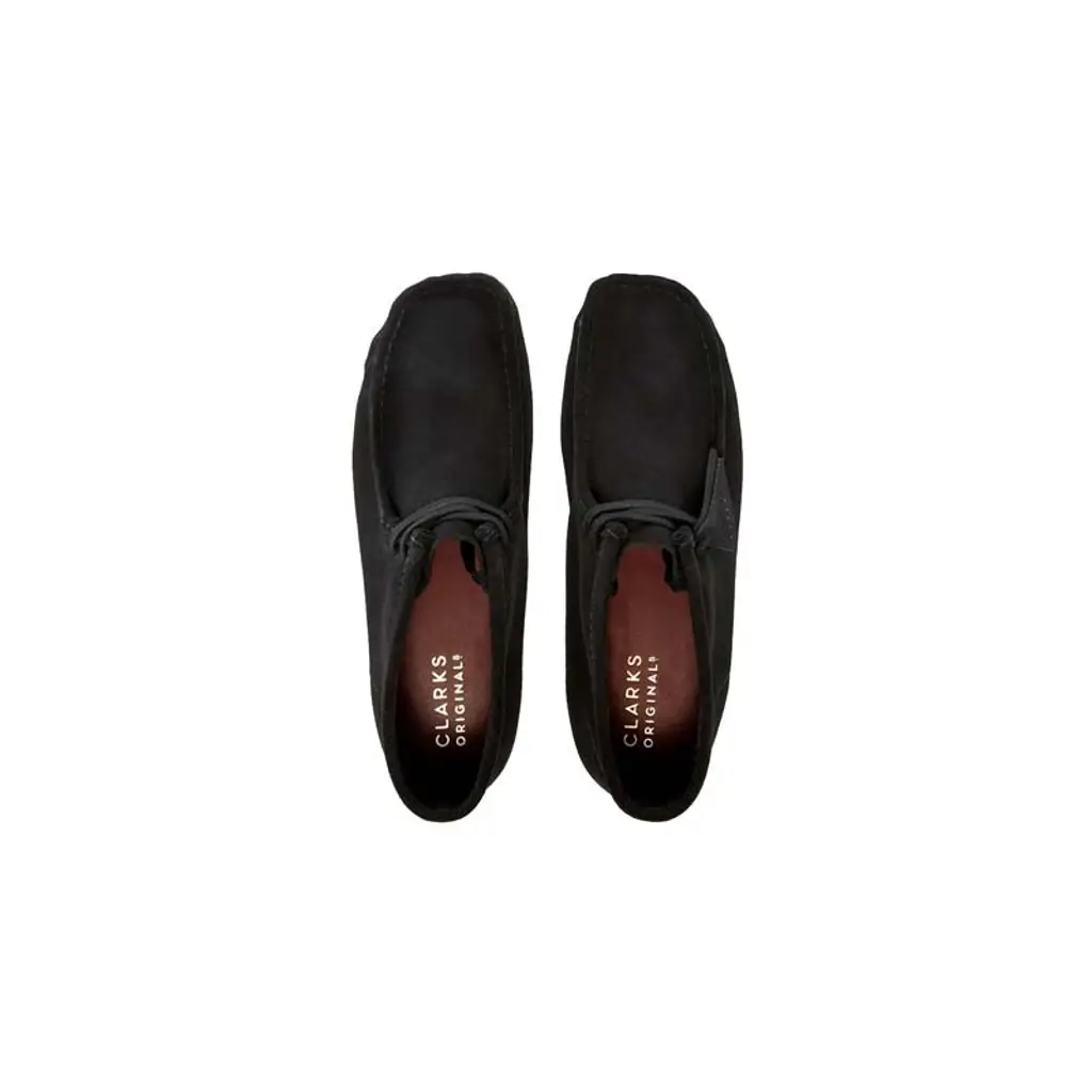 Clarks Originals Wallabee Boot Black Suede - Image 3