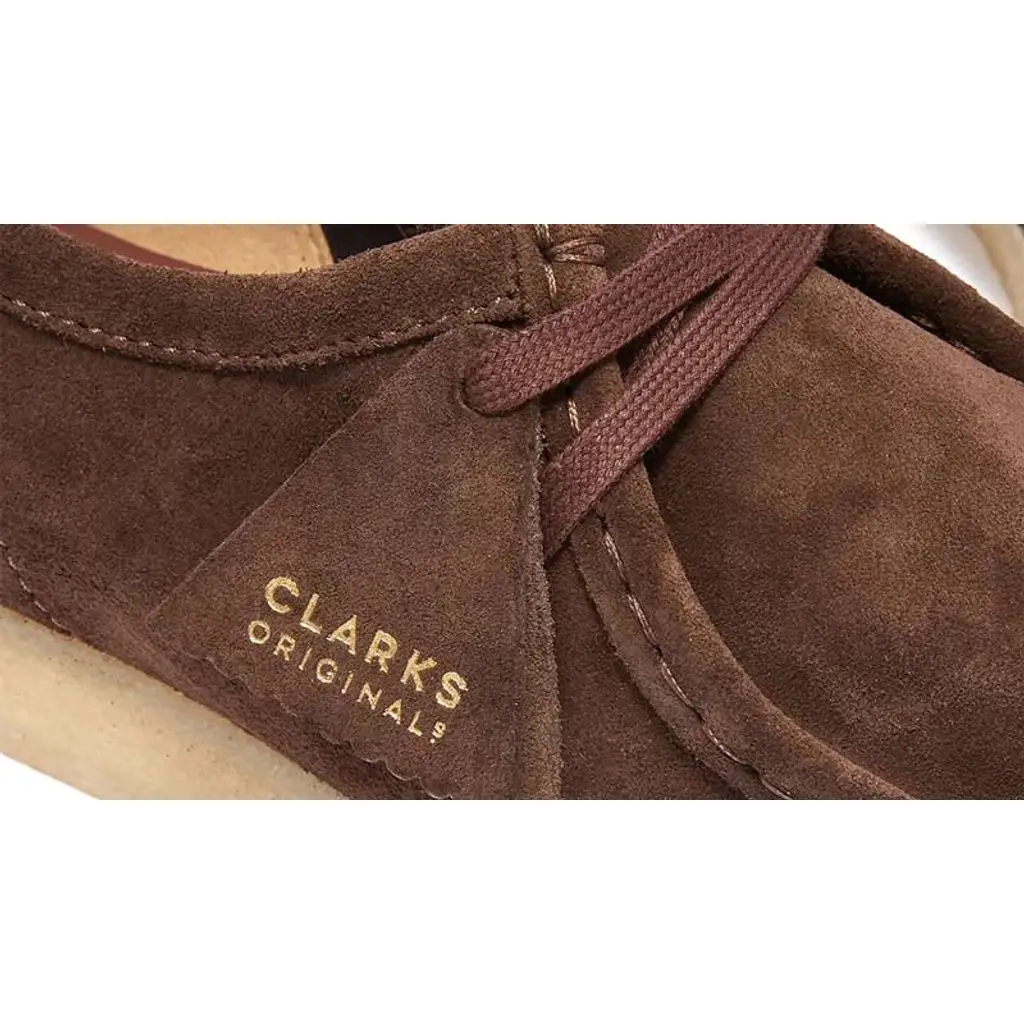 Clarks Originals Wallabee Dark Brown Suede - Image 5