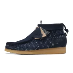 Clarks Wallabee Boot Sashiko Navy