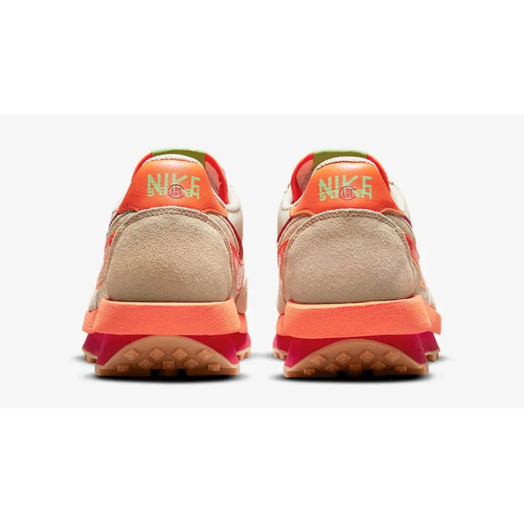 CLOT X Sacai X Nike LDWaffle Net Orange Blaze - Image 4