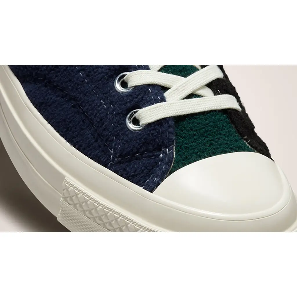 Converse Chuck 70 Renew Fleece Low Black Blue Green - Image 7