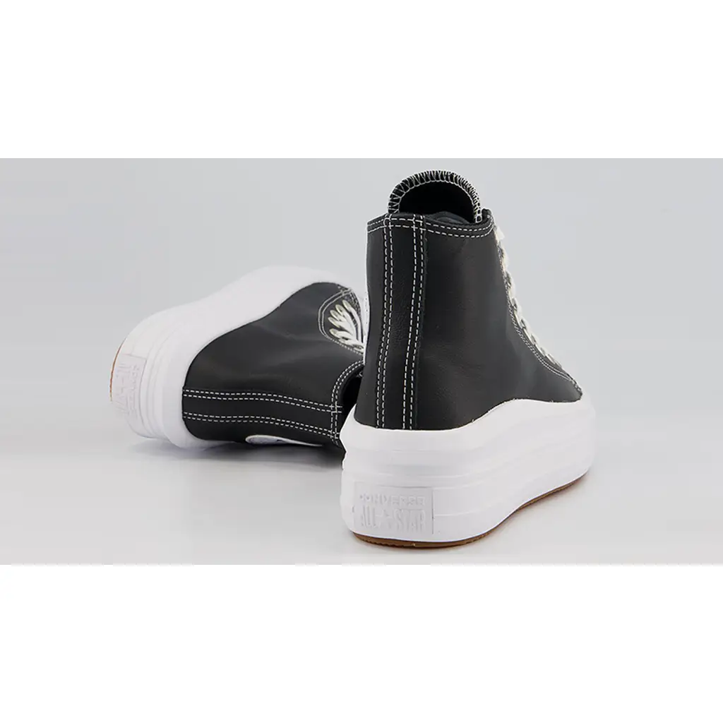 Converse Chuck Taylor Move Leather Black White - Image 5