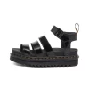 Dr. Martens Blaire 3 Strap Sandal Black Patent
