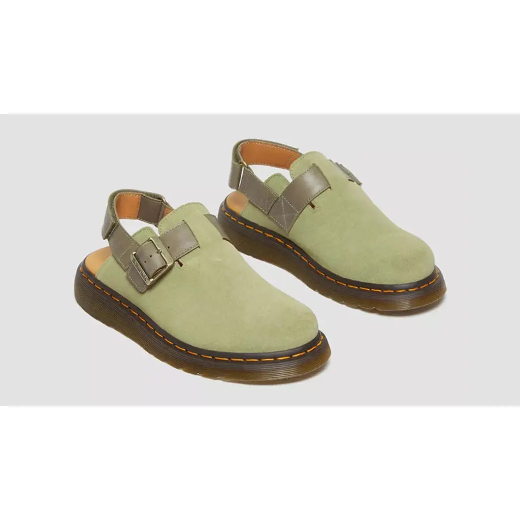 Dr. Martens Jorge 2 Slingback Mules Pale Olive - Image 4