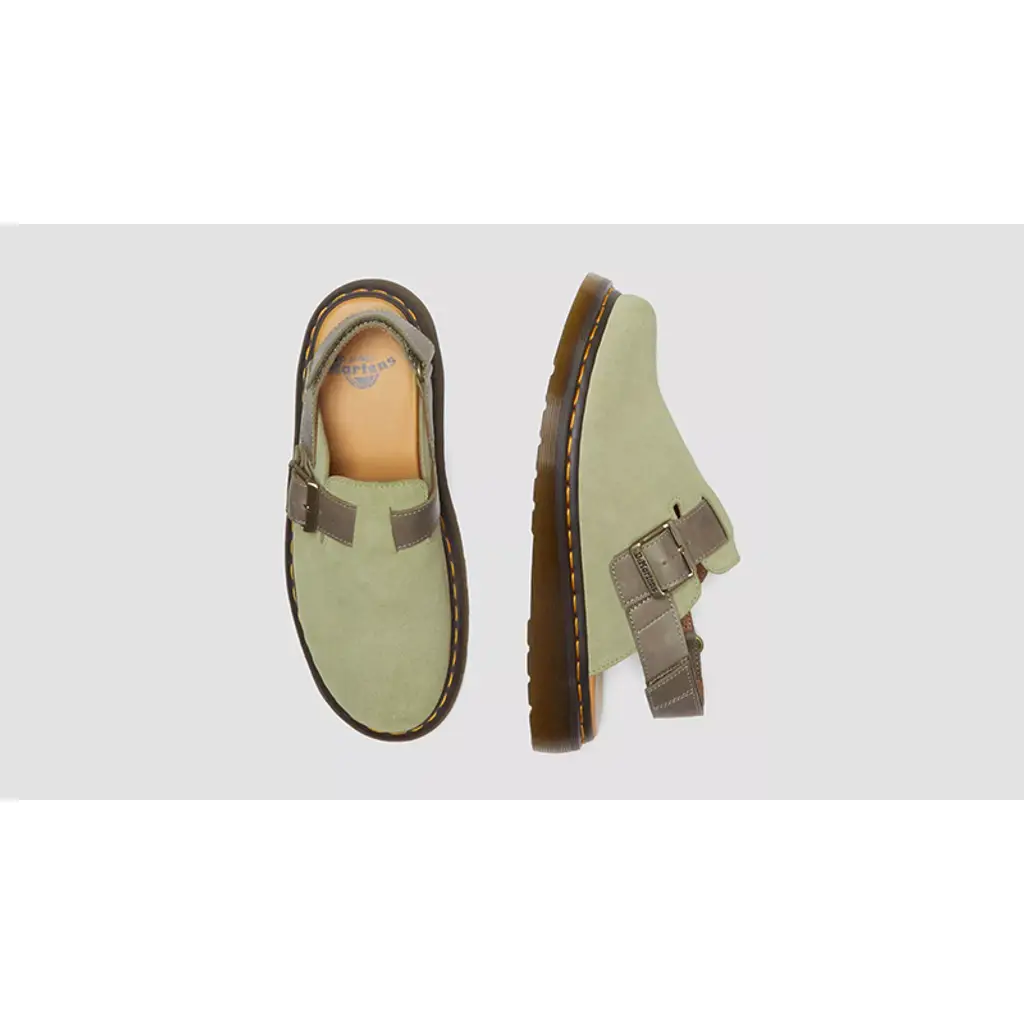 Dr. Martens Jorge 2 Slingback Mules Pale Olive - Image 5