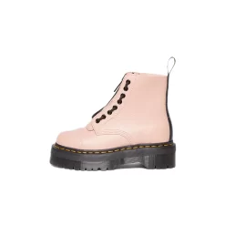 Dr. Martens Sinclair Zip Platform Boots Peach Beige