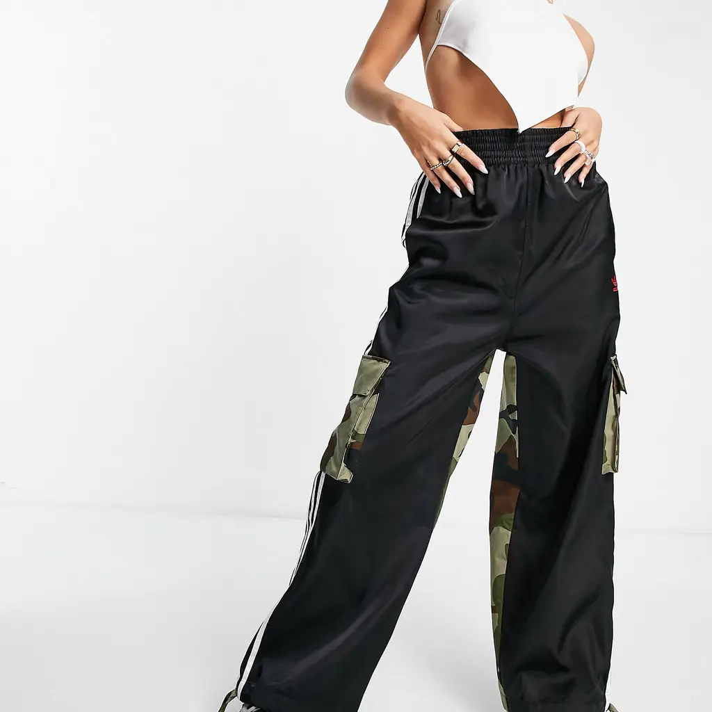 Dry Clean Only X Adidas Cargo Trousers - Black - Image 4