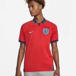 England 2022/23 Stadium Away Nike Dri-FIT Football Shirt - Challenge Red