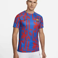 F.C. Barcelona Home Nike Dri-FIT Pre-Match Football Top - Blue Red