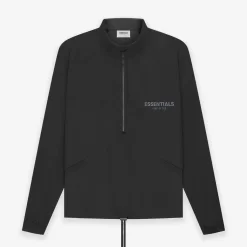 Fear Of God ESSENTIALS Half Zip Track Jacket - Stretch Limo