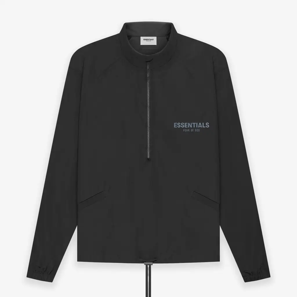 Fear Of God ESSENTIALS Half Zip Track Jacket - Stretch Limo
