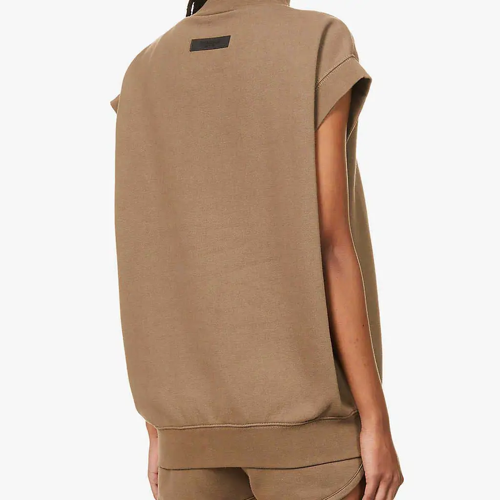 Fear Of God ESSENTIALS High Neck Cotton Top - Wood - Image 3