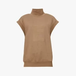 Fear Of God ESSENTIALS High Neck Cotton Top - Wood