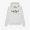 Fear Of God ESSENTIALS Kids Pull-Over Hoodie - Light Heather Oatmeal
