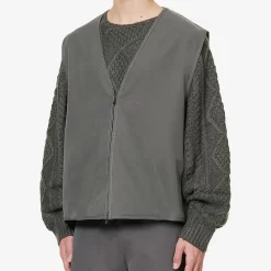 Fear Of God ESSENTIALS Logo Appliqued Twill Gilet - Off Black