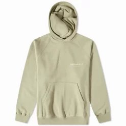 Fear Of God ESSENTIALS Logo Popover Hoodie - Seafoam